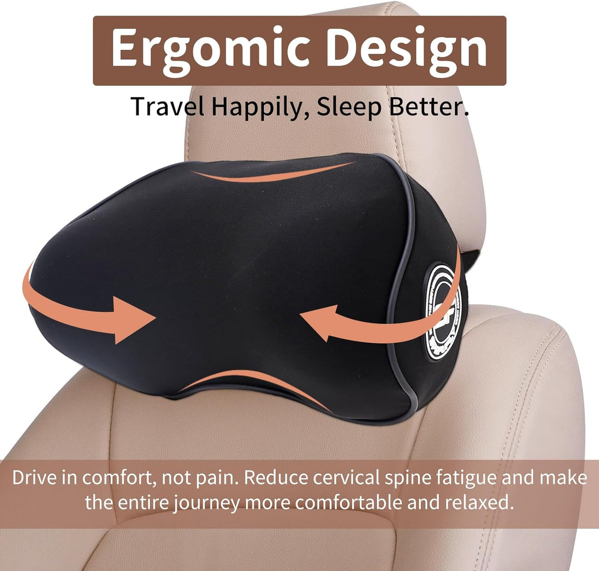 SPRFUFLY Make Relaxing Car Headrest Pillow, Car Neck Pillow for Driving