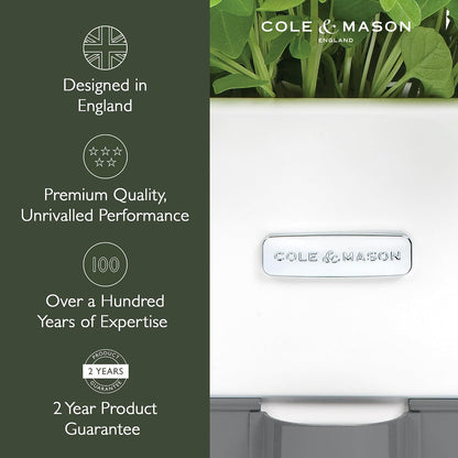 Cole & Mason Fresh Herb Keeper - Acrylic Storage Container for Refrigerator - Storage for Herbs & Vegetables for Fridge - Fresh Herb Keeper