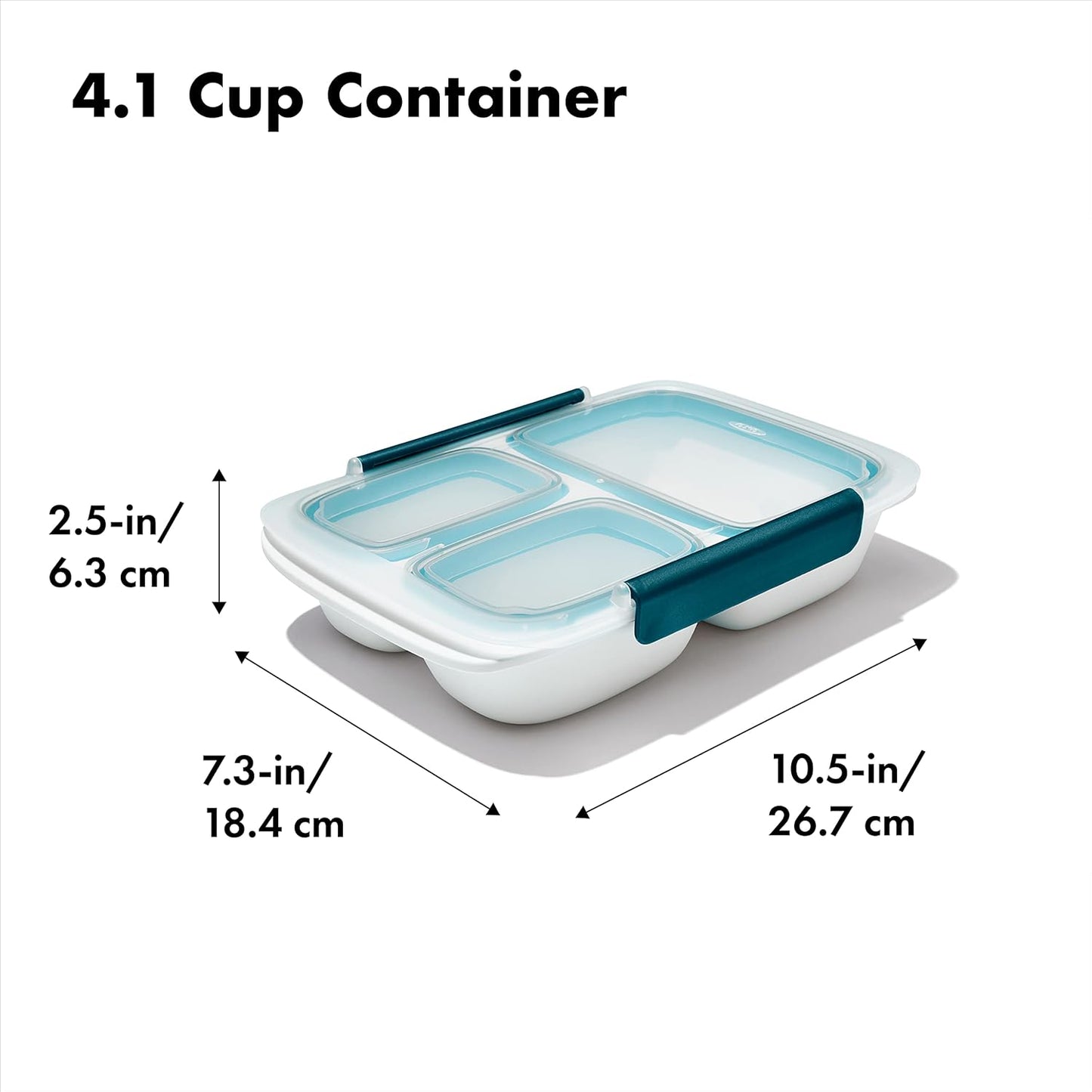 OXO Good Grips Prep and Go Container With Colander - Ocean Blue