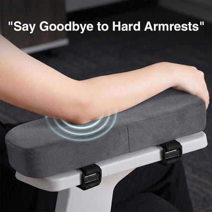 Smiry Memory Foam Office Chair Armrest Pads, Non-Slip Armrest Cushion