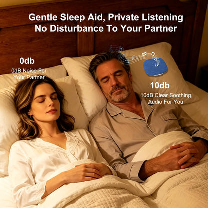 Pillow Speaker, Under Pillow Mellow Sleep Speakers Bluetooth White Noise Machine for Sleeping Side Sleepers, Flat Sleeper with Smart APP Built-in Sleep Music, Gifts for Adults Teens (Blue)