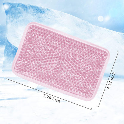 Gel Ice Packs for Injuries Reusable 2 Packs Hot Cold Gel Wrap with Strap