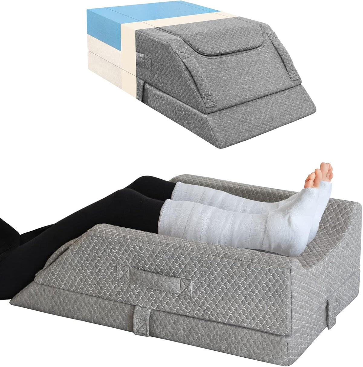 KingPavonini Adjustable Leg Elevation Pillows for Swelling After Surgery