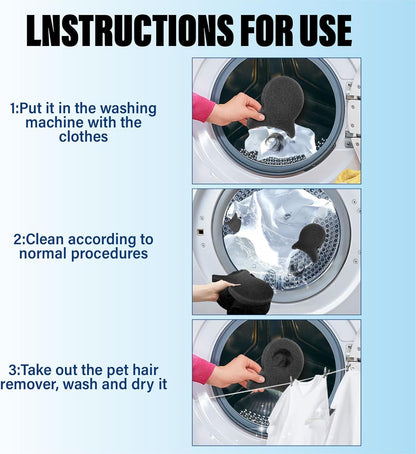 Pet Hair Remover for Laundry, Reusable Dog & Cat Hair Remover Tool, Effectively Removes Pet Hair, Lint and Dander from Bedding and Clothing, Suitable for Washing Machines, Dryers 6PCS