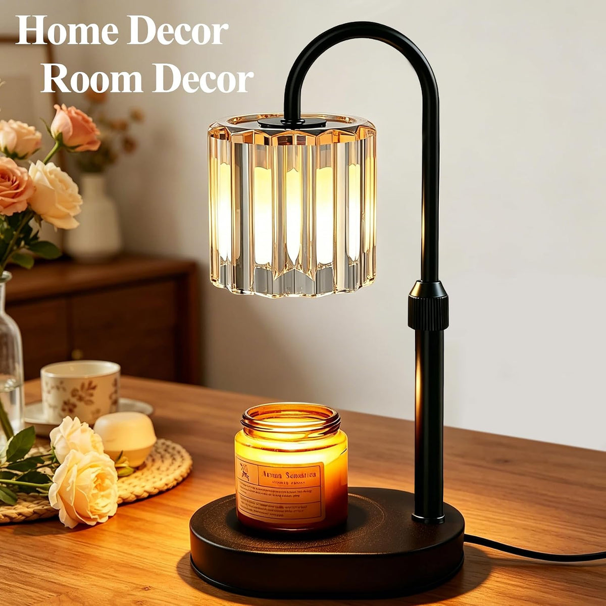 Lukasa Candle Warmer Lamp, with Timer Dimmer Adjustable Height, Home Decor, Room Decor, Wax Melt Warmer for Candles, Gifts for Mom, Gifts for Mother's Day, Birthday Gifts for Women