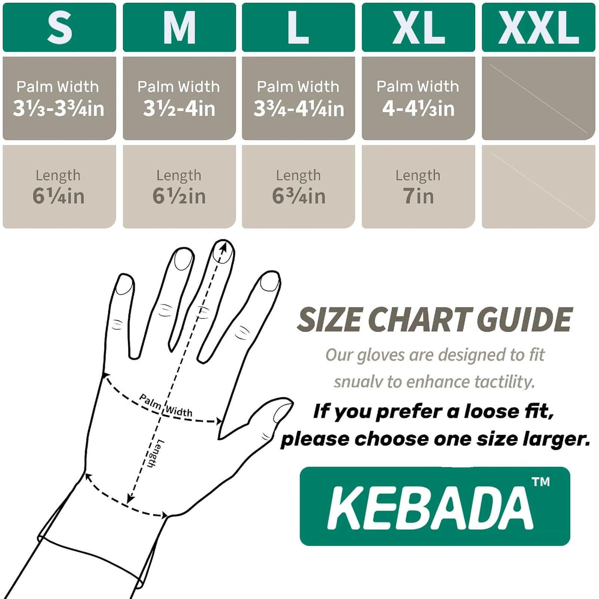 Kebada C4 Cut Resistant Gloves, ANSI A4, 100% Food Grade, 1 Pair