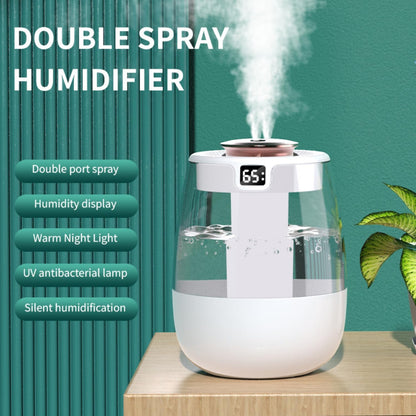 Humidifier for Bedroom,1.8L Cool Mist Humidifier with Night Light, Humidifiers for Home and Plants Baby Room with 20dB Quiet,Waterless Auto-Off