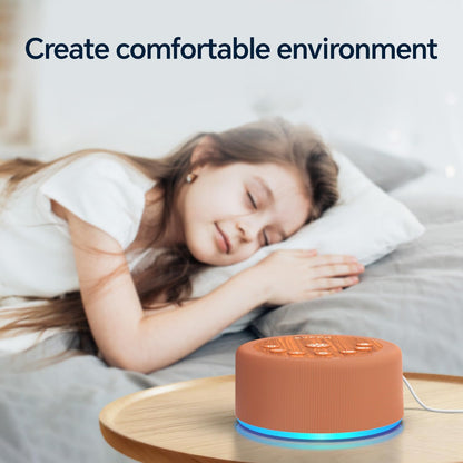 Sound Machine Night Light White Noise Brown Noise Machine 30 Non Looping Sounds 12 Lights 5 Timers 36 Adjustable Volume Memory Function Sleep Sounds Machine for Baby Kids Adult & Home Office Travel
