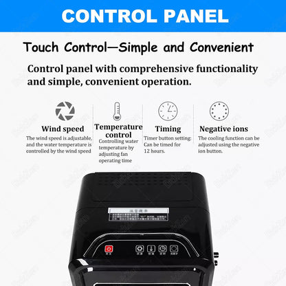 Cooling Mattress Pad with Remote Control, Bed Fan Cooling System, with 4 Speeds & Timer, 2.5l Capacity, Quiet Operation, Water Return for Hot Sleepers 160cm*70cm