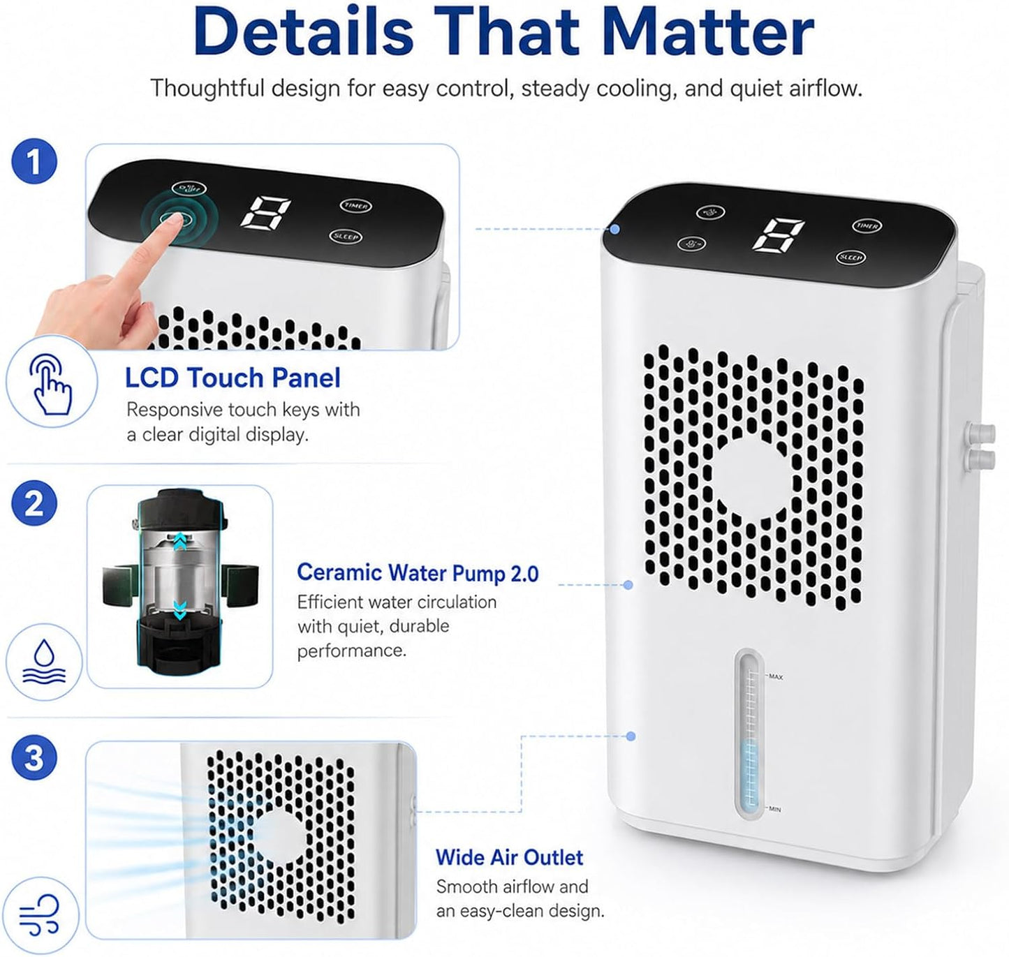 Bed Cooling System with LCD Display & Silent Water Pump Single | Portable Mattress Cooler for Hot Sleepers, Night Sweats Relief, Summer Sleep Optimization for Single/Double Beds