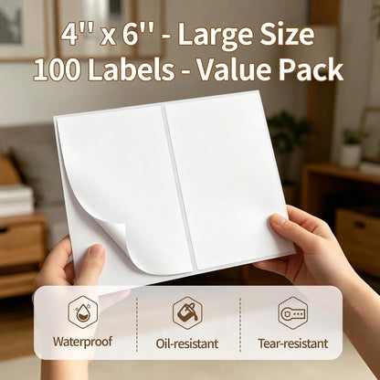 300 Labels Removable Food Labels, HUOJI 1 x 2 Kitchen Labels | 150 Labels per Roll, Date Stickers for Freezer, Refrigerator Food Containers, No Residue(2 Rolls, 2 Colors)
