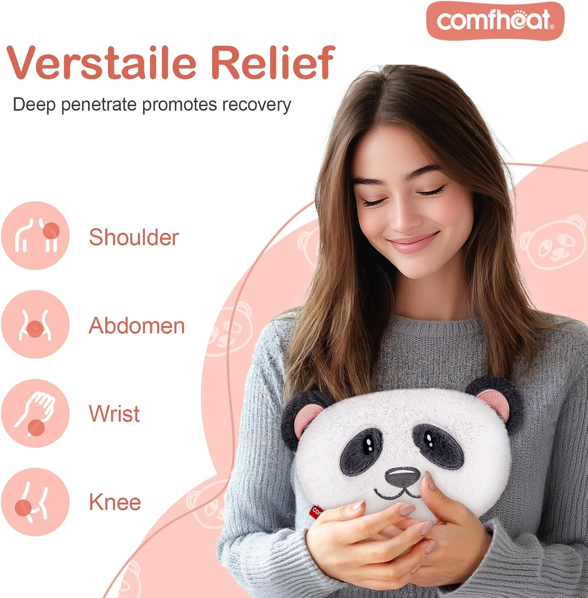 Microwave Unscented Heating Pad for Pain Relief, Moist Heat Pack
