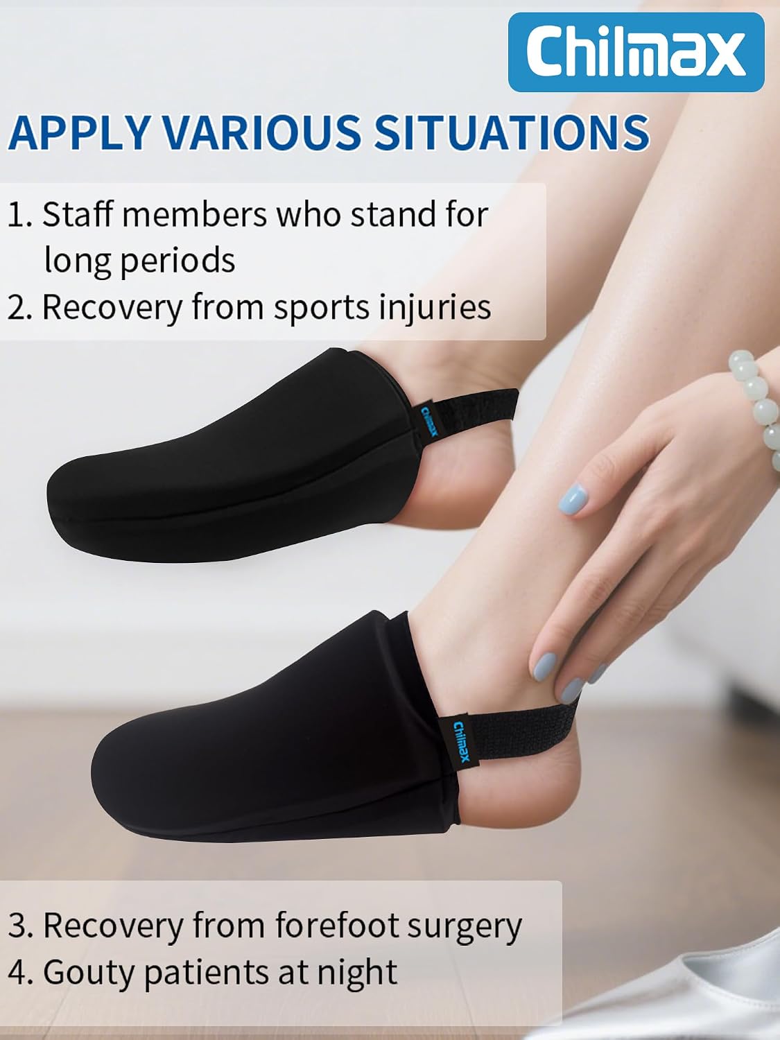 Foot Toes Ice Pack Wrap for Broken Toe & Bunion Pain,Reusable Forefoot Cold & Heat Pack for Surgery Recovery,Gout,Injuries,Swelling,Neuropathy Relief,Best Toe Gel Ice Socks Sleeve with Strap