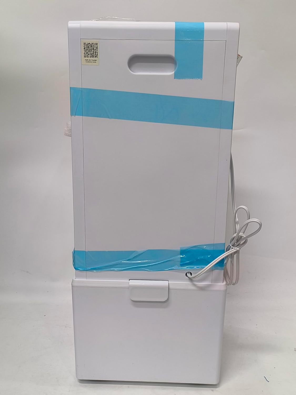 Portable Air Conditioners 4 Modes&3 Speeds,4 Ice Packs, Waterless Alert System, 12H Timer, Remote,1 Gal Detachable Water Tank, 70°Oscillation Windowless Evaporative Air Cooler for Room Office