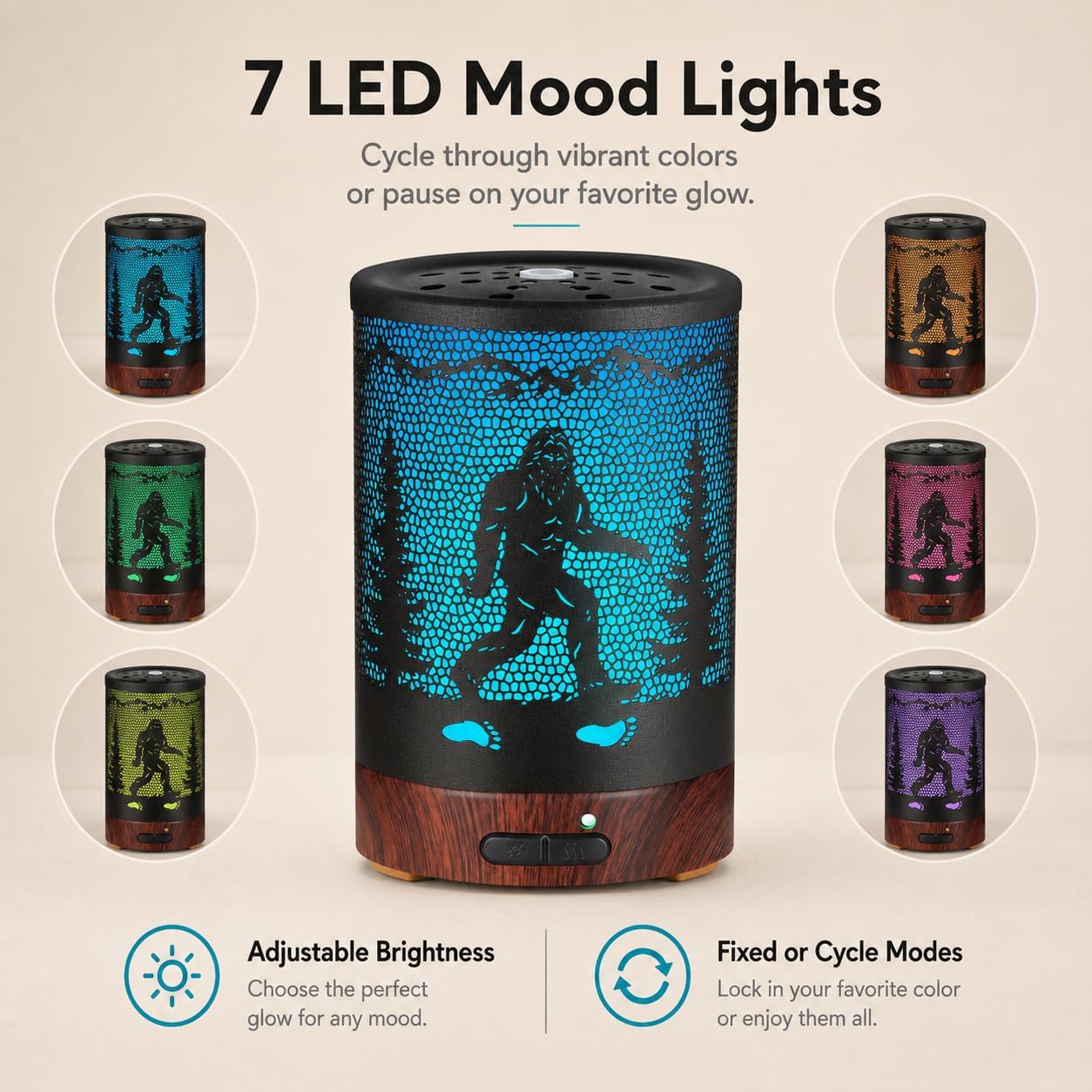 Tree Essential Oils Diffuser for Home 150ML Aromatherapy Diffuser | Birthday Gifts for Women mom,Metal Cool Mist Humidifier with 7 Colors Lights Waterless Auto Off Air Diffusers
