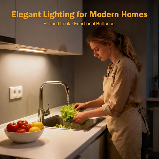 V4light Motion Sensor Cabinet Light, Rechargeable, Dimmable, 9in