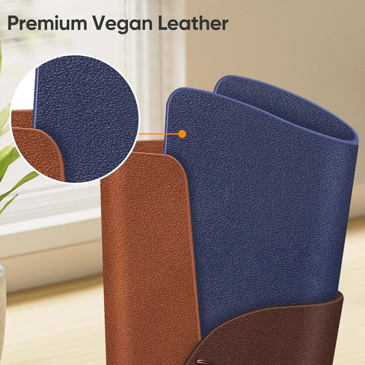 FINTIE Eyeglasses Holder, Vegan Leather Glasses Stand Case For Nightstand | Nightstand Glasses Holder, Desktop Organizer, For Glasses/Remote/Pen Storage, Small Item Storage, Anti-Scratch