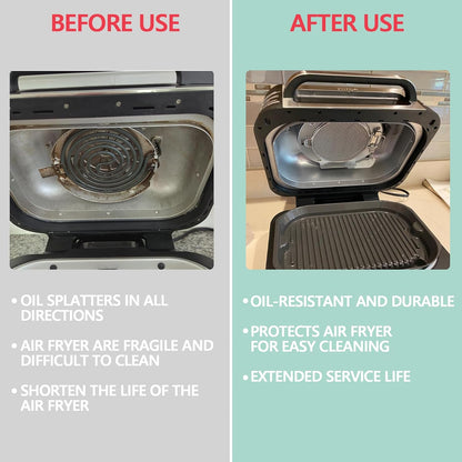 2 Packs Splatter Shield for Ninja IG651 IG600 IG601 Foodi Air Fryer Grill | For ninja ig651 foodi smart xl pro grease shield accessories, stainless steel mesh splash guard, heat resistant, easy clean