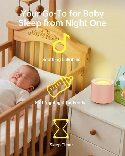 Red Light Therapy White Noise Sleep Sound Machine for Baby