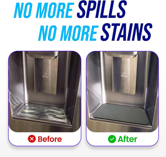 Refrigerator Drip Catcher for Water Tray (Rectangular) | Protects Water Spills, Absorbent Pad for Refrigerator Drip Tray, No More Water Stains