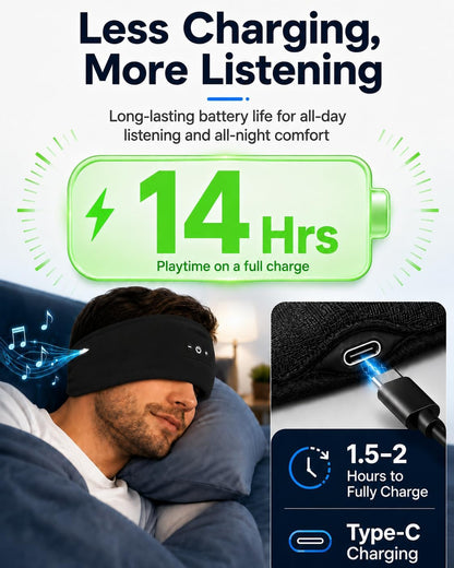 Sleeping Headphones, Headband Headphones with HD Stereo Speakers