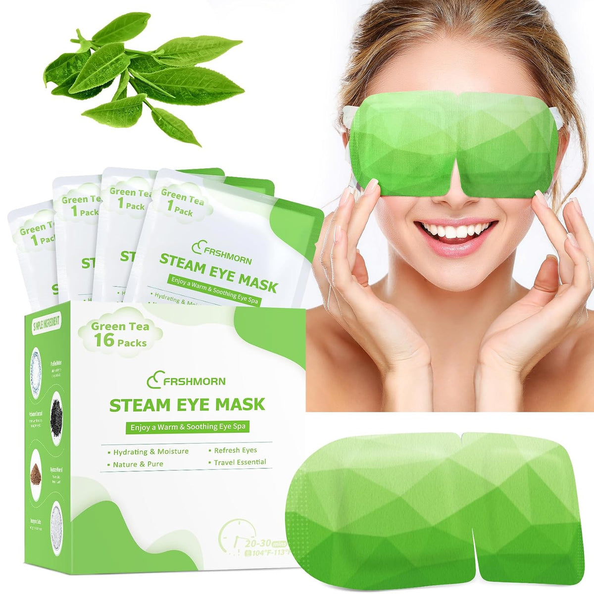 Steam Eye Mask Heated Eye Masks For Dry Eyes, Unscented