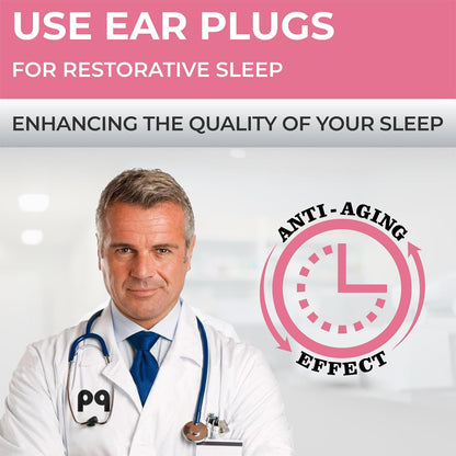 Peace&Quiet PQ Silicone Ear Plugs for Sleeping - 15 Wax Earplugs for Sleep and Swimming Ear Plugs, Soft Ear Covers for Sleeping and Water, Noise Cancelling