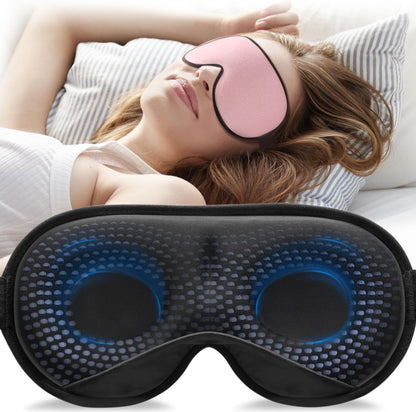 YFONG Weighted Sleep Mask for Women Men, 3D Light Blocking Eye Mask, Black