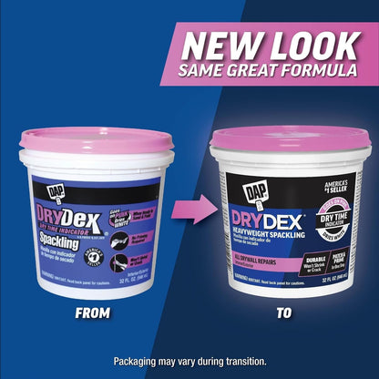 DAP DryDex Dry Time Indicator Spackling, Pink/White, 32 Oz (7079812330)