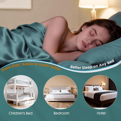 Bed Sheet Holders for Corners, Snap-Lock Fitted Sheet Locks, 4 Pack | 4 snap-lock ABS holders help secure fitted sheet corners; no straps or metal teeth; check 3 in.+ mattress corner clearance