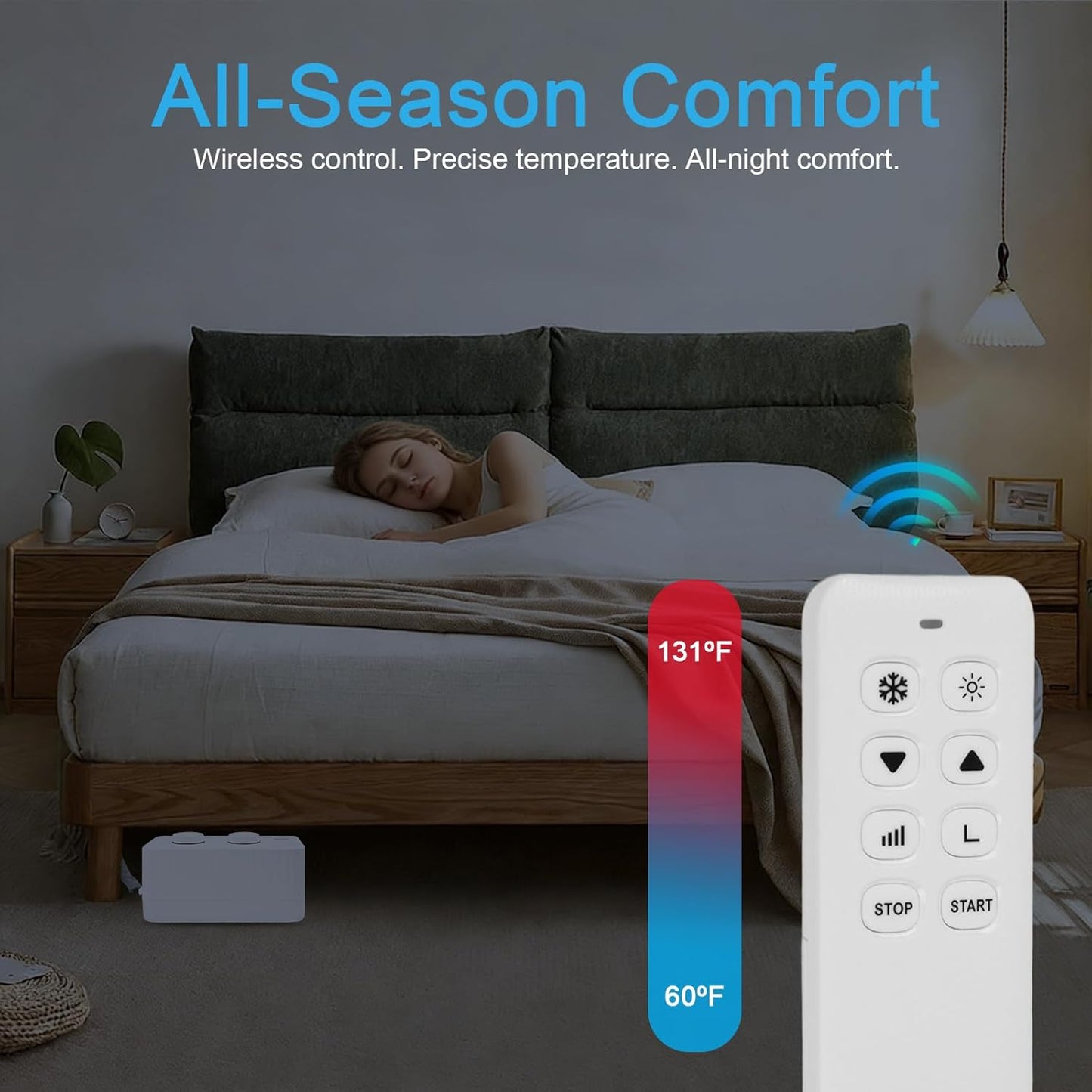 Water-Cooled Heating Mattress with Remote Control, Suitable for Those who Sweat at Night, enhances the Cool Sleep Experience, with a Temperature Range of 60°F to 131°F (Size 80 * 180CM)