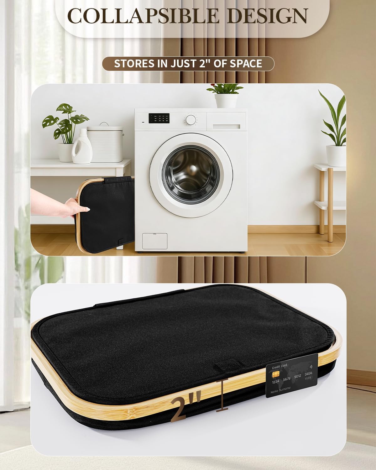 Double Laundry Basket with Wheels and Lid, 150L Clothes Hampers for Laundry | Large Laundry Hamper with 2 Sections & Removable Liner Bags, Rolling Dirty Clothes Basket for Bedroom Bathroom Dorm College