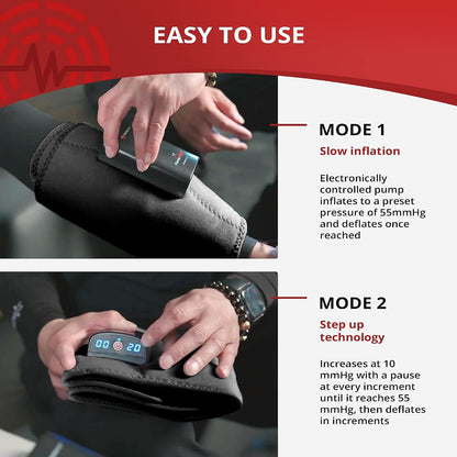 ManaMed PlasmaFlight Calf Muscle & Leg Massager for Pain Relief & Circulation | Approved Kneading Air Massage Leg Sleeve Compression Wrap | Portable Professional SCD Machine for Legs with 2 Modes