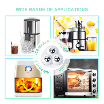 Self Adhesive Appliance Sliders 8 Pack Kitchen & Furniture Rollers | Move Small Appliances Easily 360° Glide No Tools Peel Stick 12lbs Per Wheel