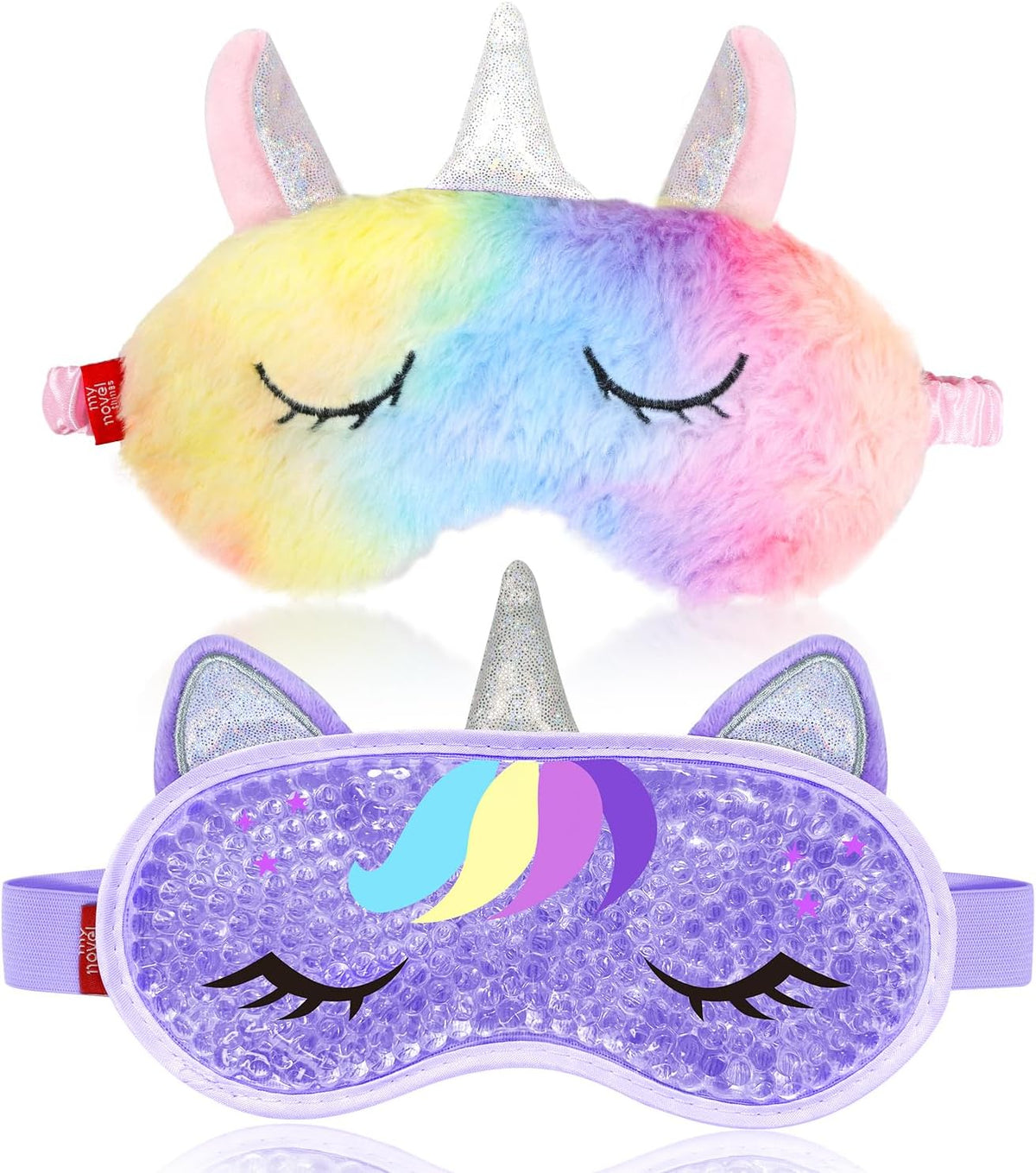 my novel things Cooling Eye Mask and Plush Sleep Mask for Woman 2PCS