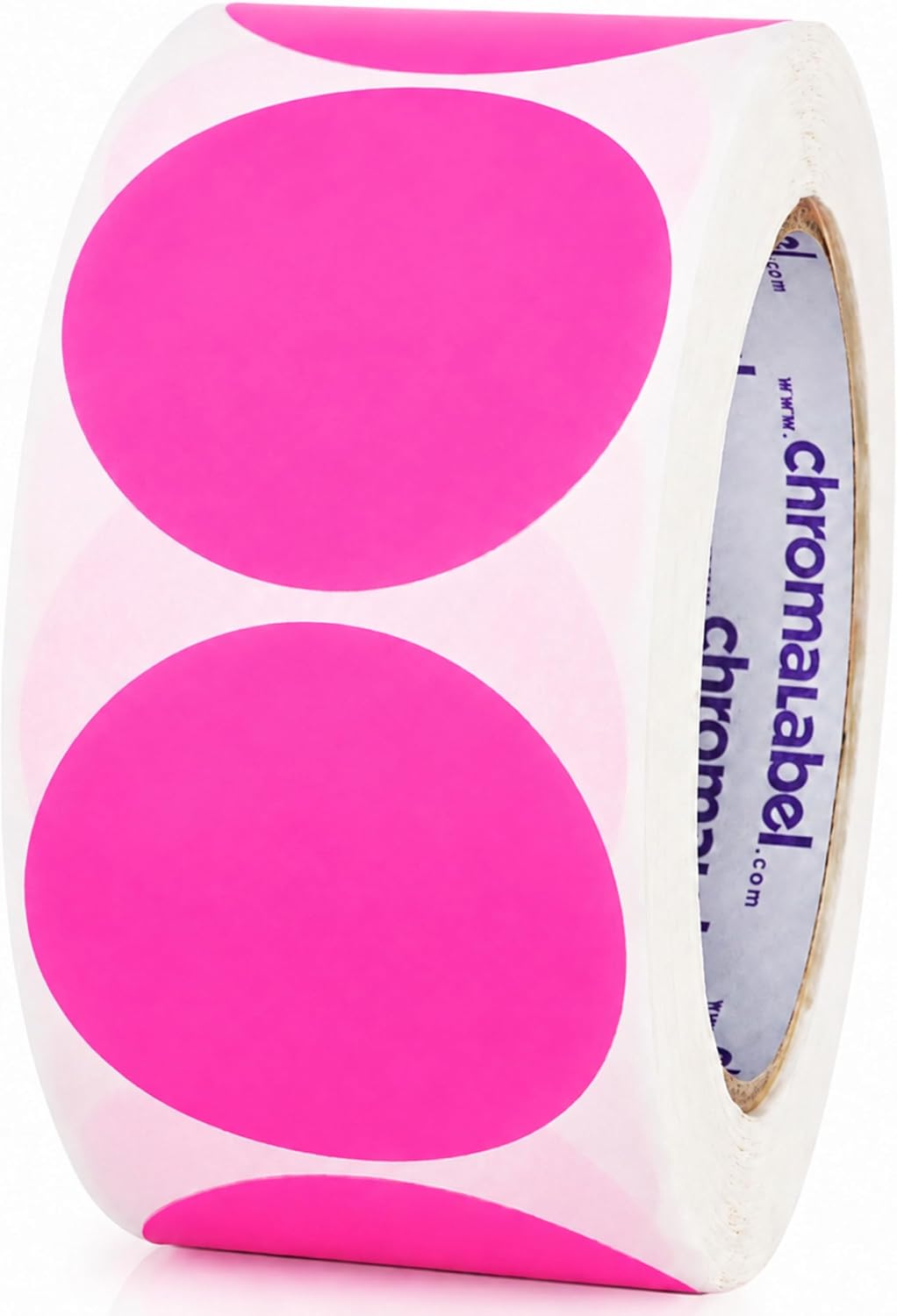 Fluorescent Green Dot Stickers, 2 Inch, 500/Roll | Writable Matte Paper Circle Stickers for Inventory, Classrooms, Offices, Retail, and Color Coding. Made in USA