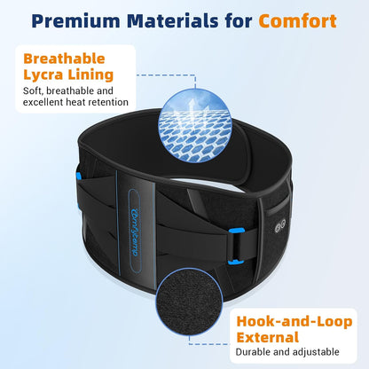 Comfytemp Cordless Heating Pad with Back Brace for Lower Back FSA Eligible