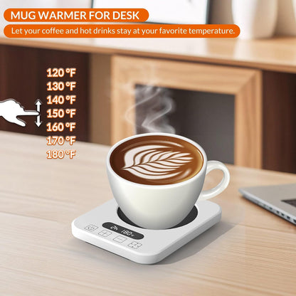 Coffee Mug Warmer, Cup Warmer with Auto Shut Off, Fast Bottle Warmers for All Bottles，3 Temp Settings, Multifunctional Bottle Warmer for Coffee, Beverage, Milk, Tea, Coffee Warmer Plate,Black
