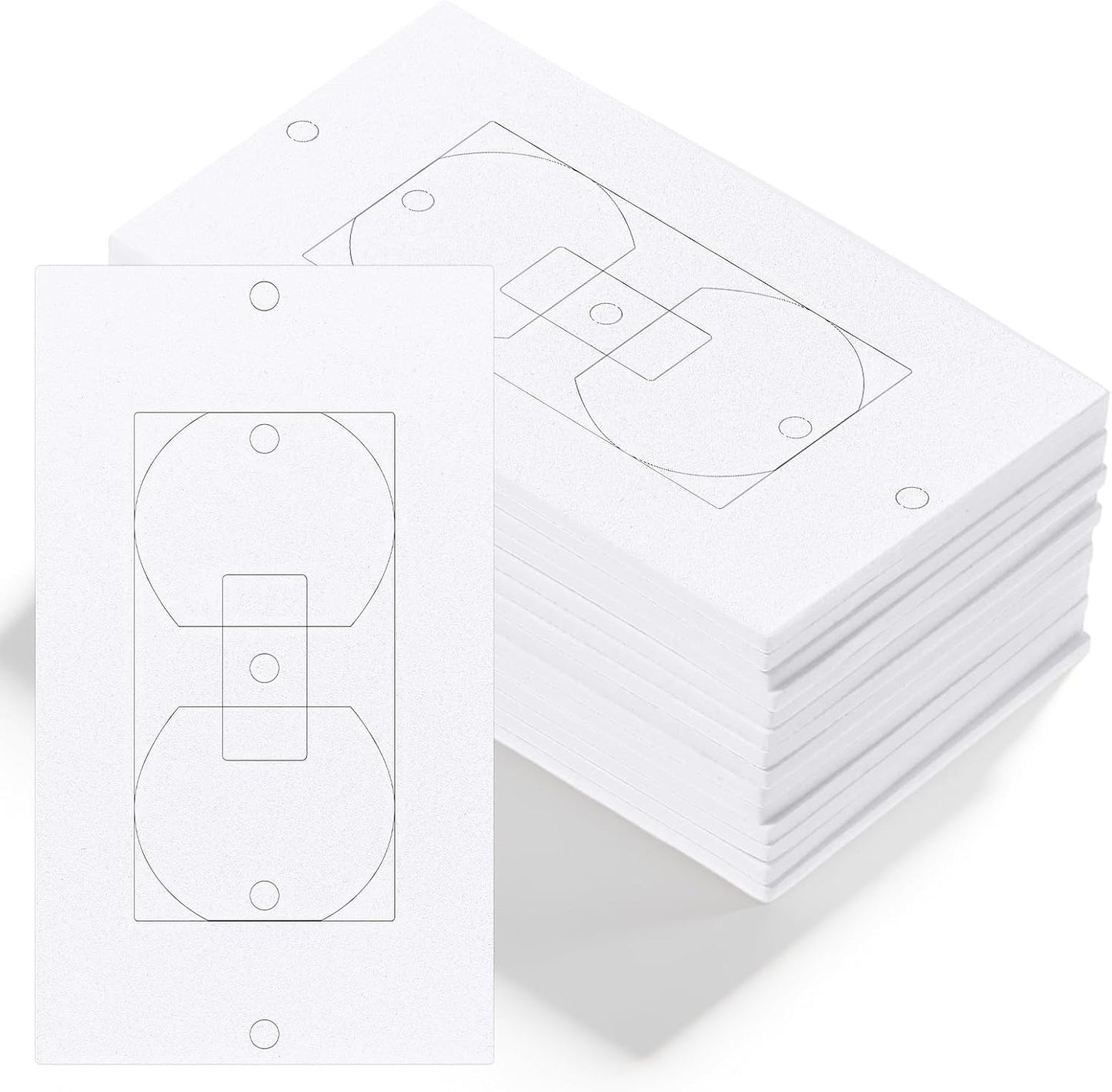 15 PCS Outlet Insulation Pads Foam Outlet Gaskets Electrical Outlet-Insulation and Draft Sealers Electrical Outlet-Insulators EVA Foam Gasket for Light Switch Wall Socket (2.36 X 4.1 Inch)