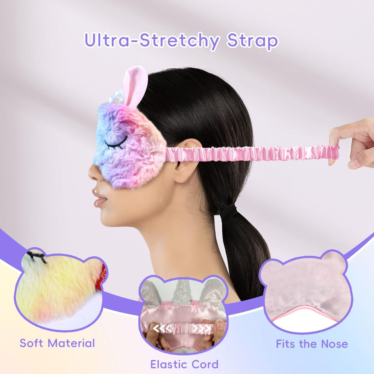 my novel things Cooling Eye Mask and Plush Sleep Mask for Woman 2PCS