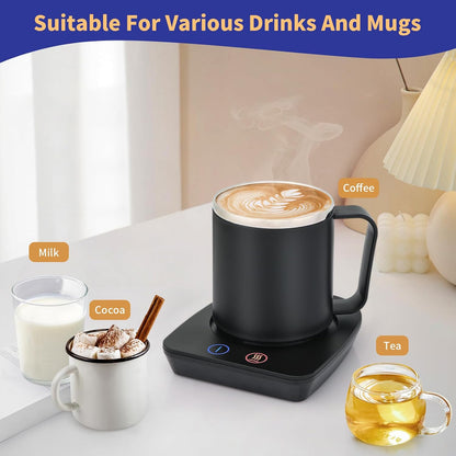VOBAGA Coffee Mug Warmer, 4 Hours Auto Shut Off Cup Warmer for Office Home Desk with 3 Temperature Settings, Electric Beverage Warmer for Cocoa,Tea, Milk, Soup, for Coffee Gifts, Sky Blue (No Cup)