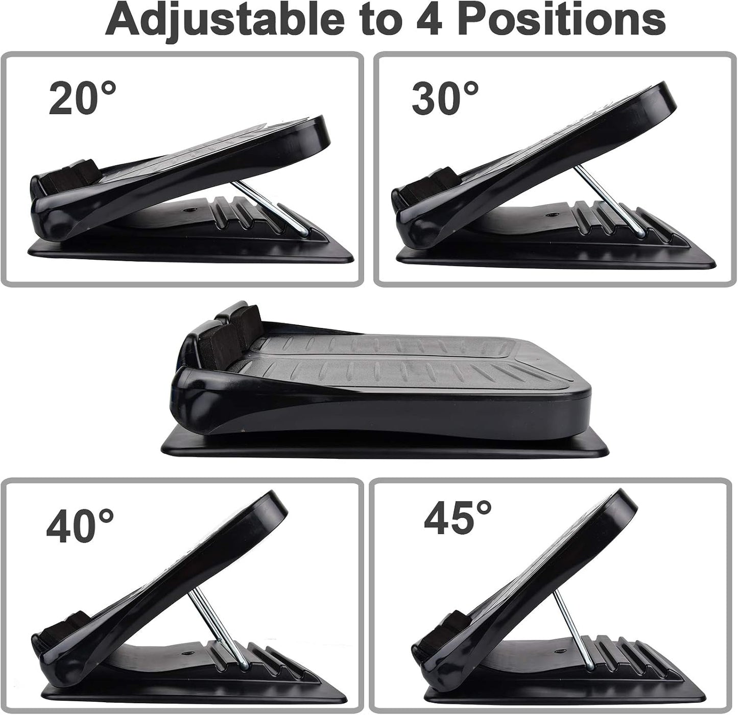 Slant Board, Calf Stretcher Ankle and Foot Incline Board for Stretching Tight Calves or Plantar Fasciitis Adjustable 4 Level (330 lb Capacity), Strength Training Equipment Leg Machines | Stretching Tight Calves or Plantar Fasciitis, Adjustable 4 Level,