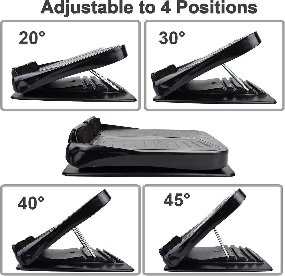 Slant Board, Calf Stretcher Ankle and Foot Incline Board for Stretching Tight Calves or Plantar Fasciitis Adjustable 4 Level (330 lb Capacity), Strength Training Equipment Leg Machines