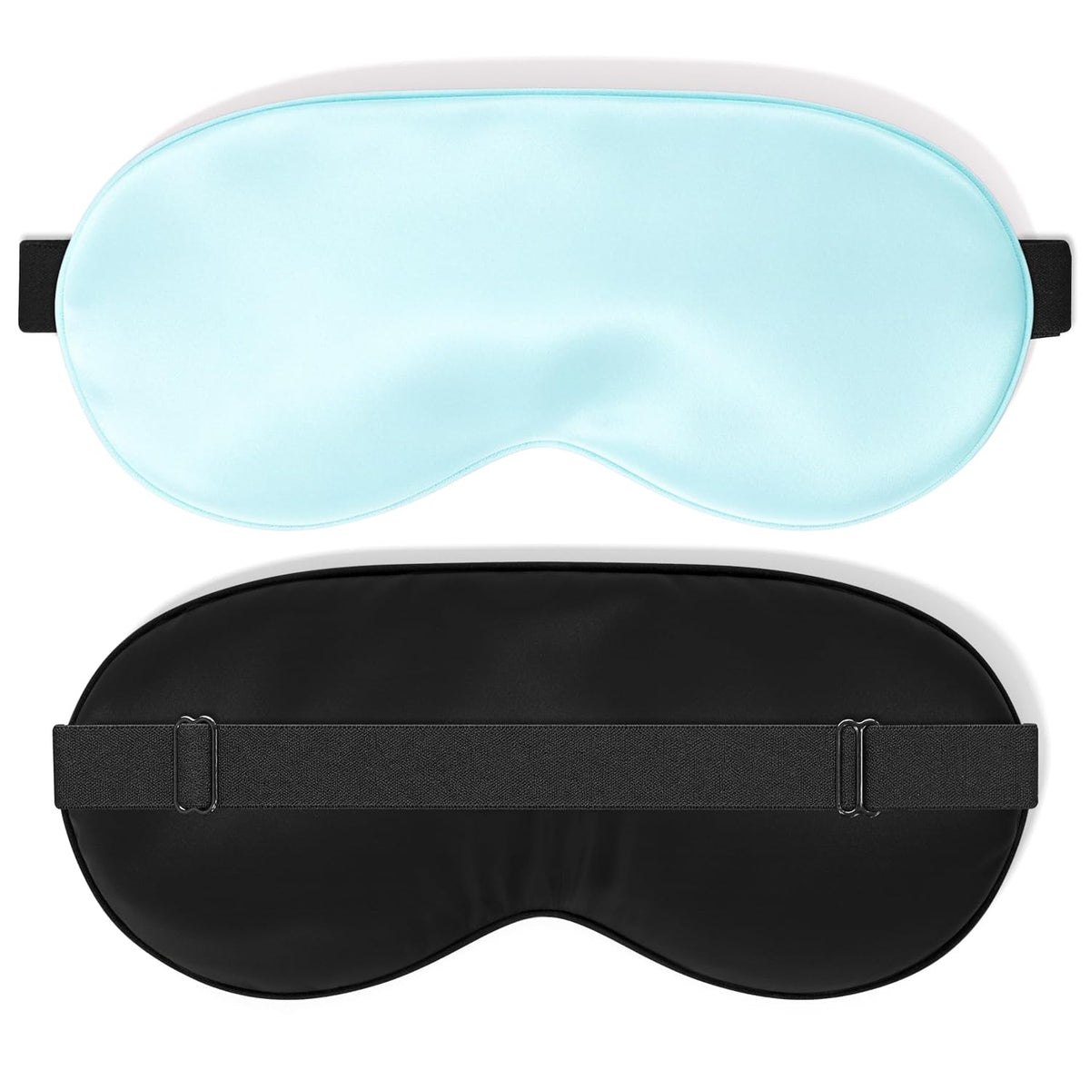 2 Pack Cooling Eye Mask for Puffy Eyes, Migraine Relief, Black & Black