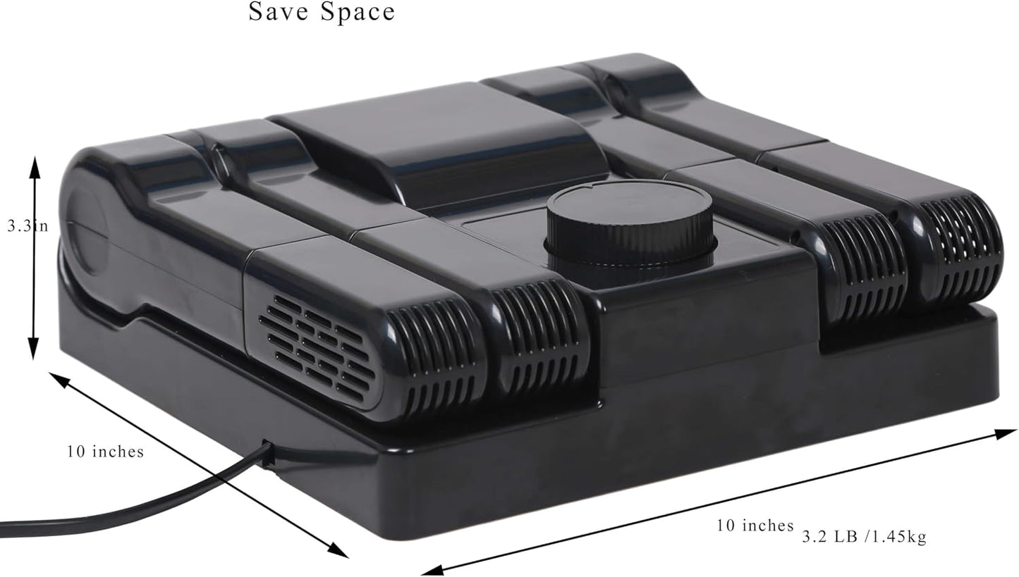 Portable Electric Shoe Glove Boot Dryer Warmer with Folding and Drying Rack