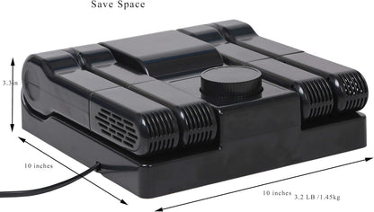 Portable Electric Shoe Glove Boot Dryer Warmer with Folding and Drying Rack