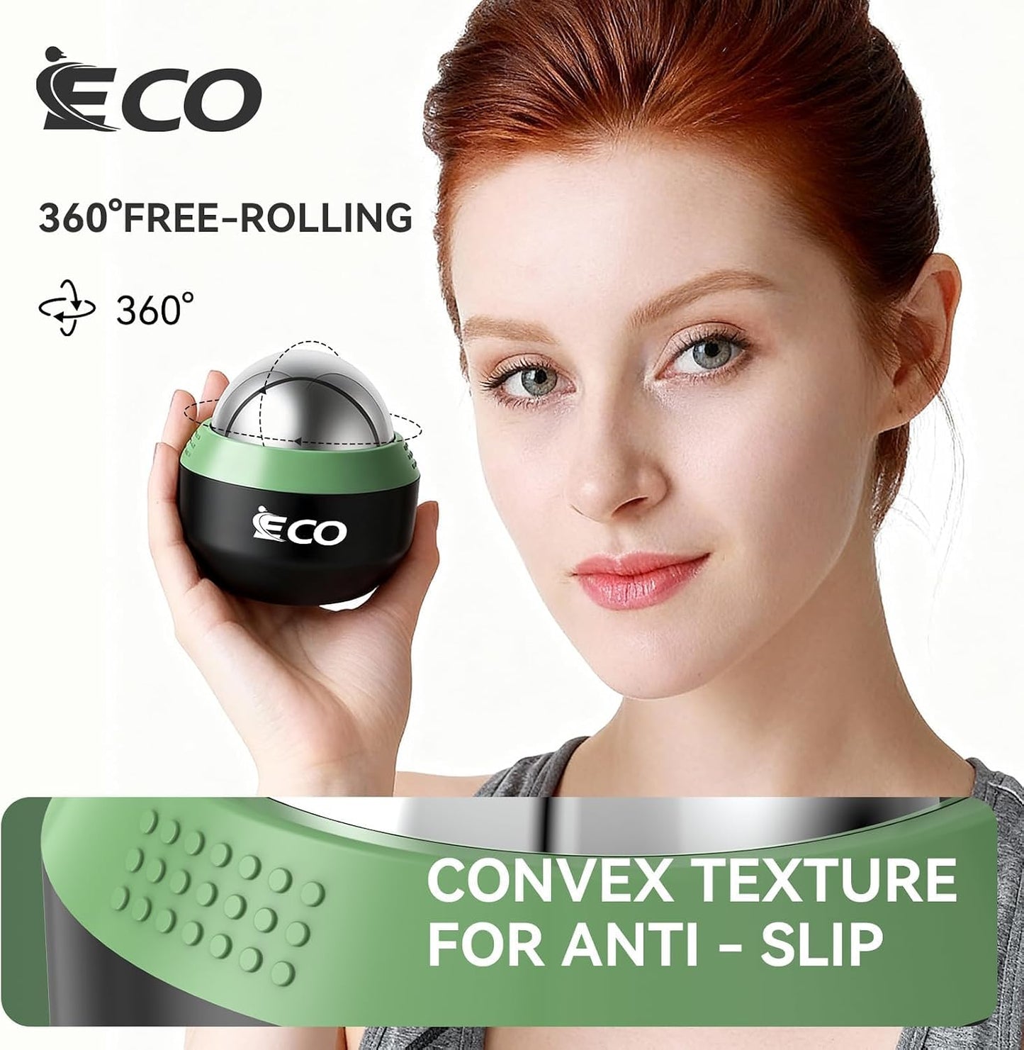 Massage Ice Roller Ball Cold & Heat Therapy Plantar Fasciitis Roller | Alleviating Shoulder, Arms, Back, Legs, Calves or Muscle Tension, Perfect for Workouts Relaxation