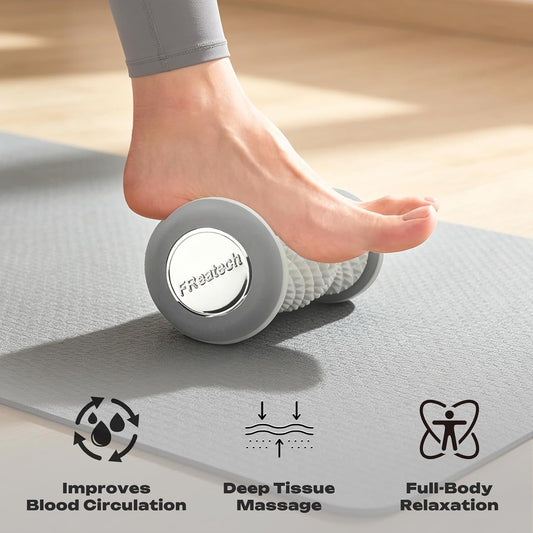 FREATECH Foot Massager Roller with 459 Spiky Massage Points, Durable PP Material, Plantar Fasciitis Relief, Deep Massage for Heel & Arch Pain, Reflexology Acupressure Tool for Muscle Relaxation