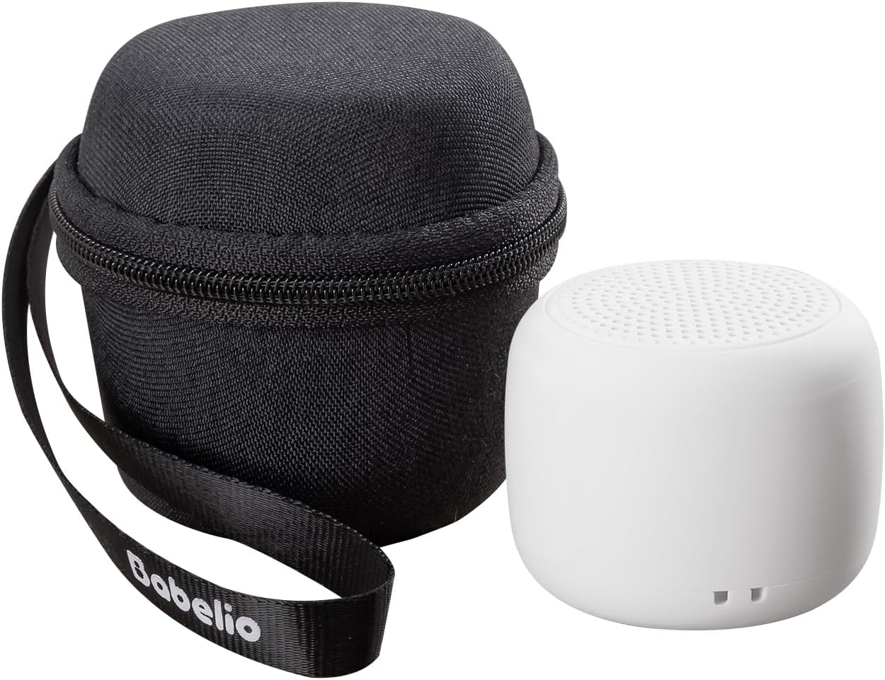 Babelio White Noise Sound Machine for Adults Kids Baby, Mini, 15 Non-looping Sounds, Timer, Memory Function, Easy to Pocket and Travel White