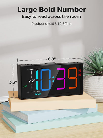 Vibrating Alarm Clock for Heavy Sleepers with Bed Shaker, 116dB Dual Alarms